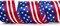 Patriotic Stars and Stripes Wired Satin Ribbon,American Flag Ribbon 2-1/2 Inch x Continuous 10 Yard,Red/White/Blue,4th of July Ribbon